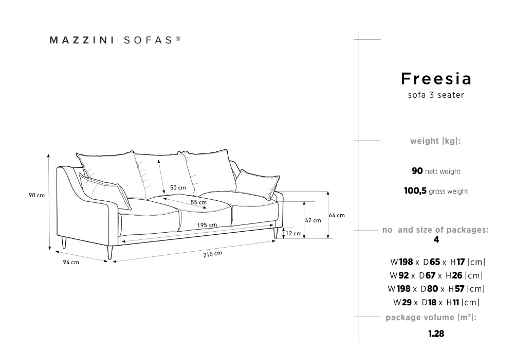 Mazzini-sofas.com canapé convertible 3 places