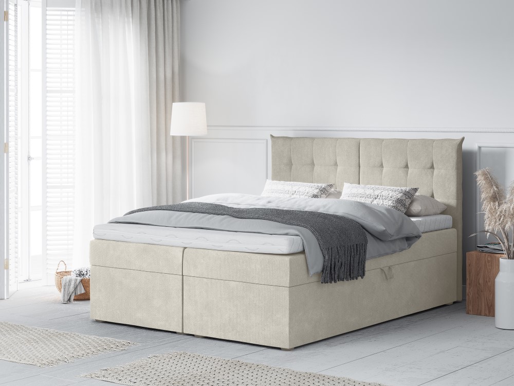 Mazzini-sofas.com: Echaveria - boxspring bed set: headboard + box springs/mattress + mattress topper