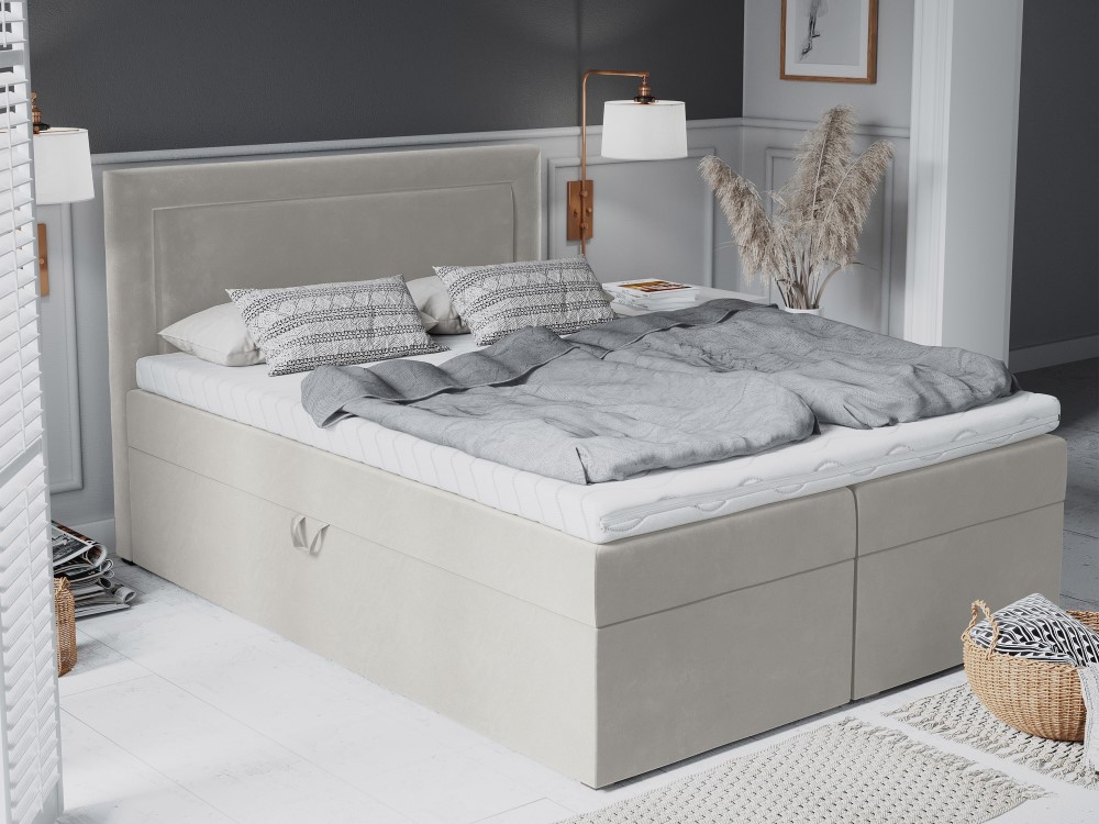 Mazzini-sofas.com: Yucca - boxspring bed set: headboard + box springs/mattress + mattress topper