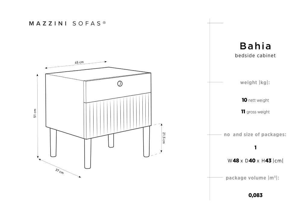 Mazzini-sofas.com table de nuit